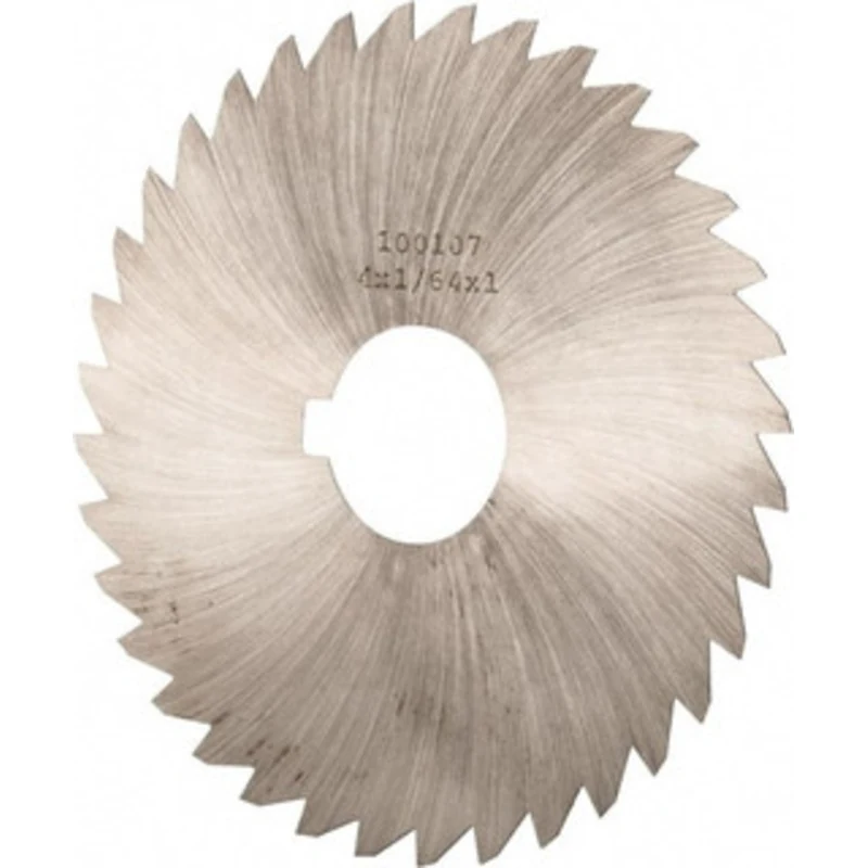 Made in USA 4 x 1/64, 1 Arbor, 36-Tooth High Speed Steel Slitting & Slotting Saw Uncoated, RH Cut, Straight Teeth, Co...